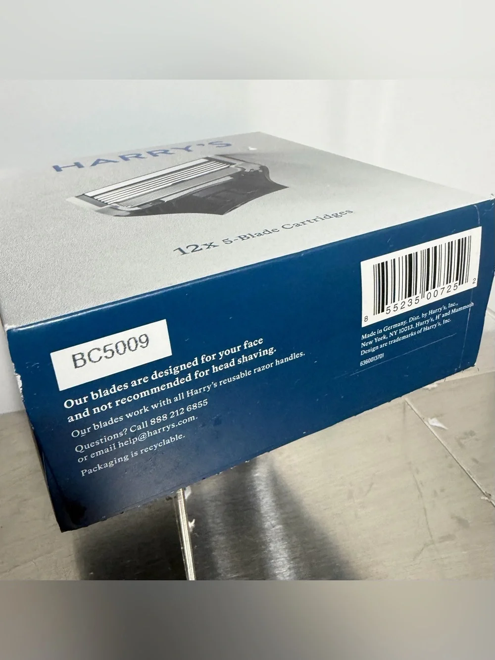 Harry's Original Men's 5-Blade Razor Refills - 12 Pack - Brand New